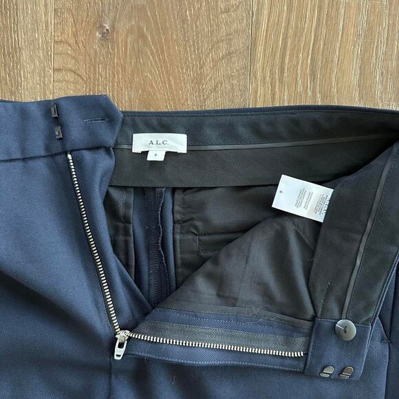 Alc wool navy trousers - Picture 1 of 8